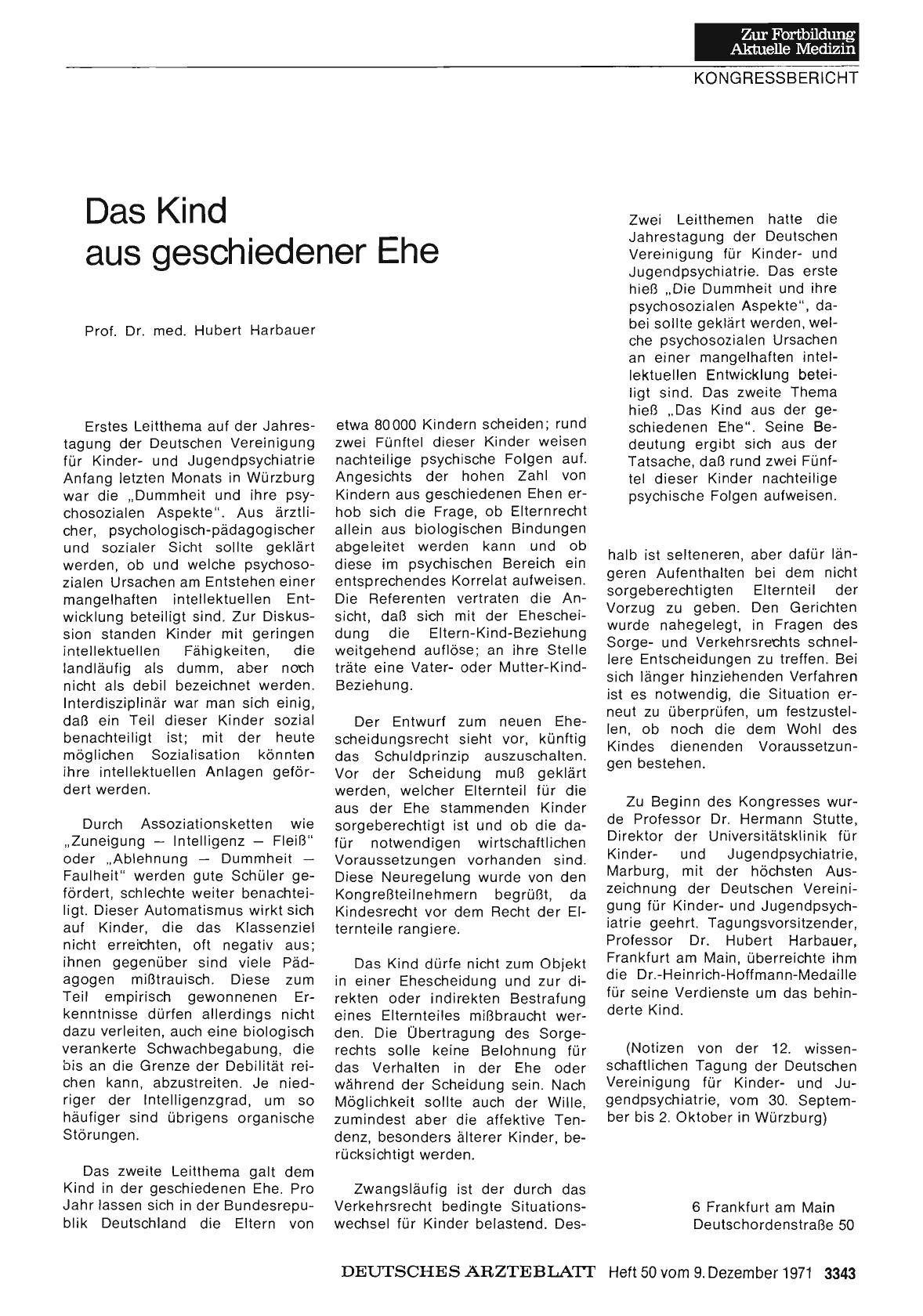 Vorschauseite 1: Das Kind aus geschiedener Ehe