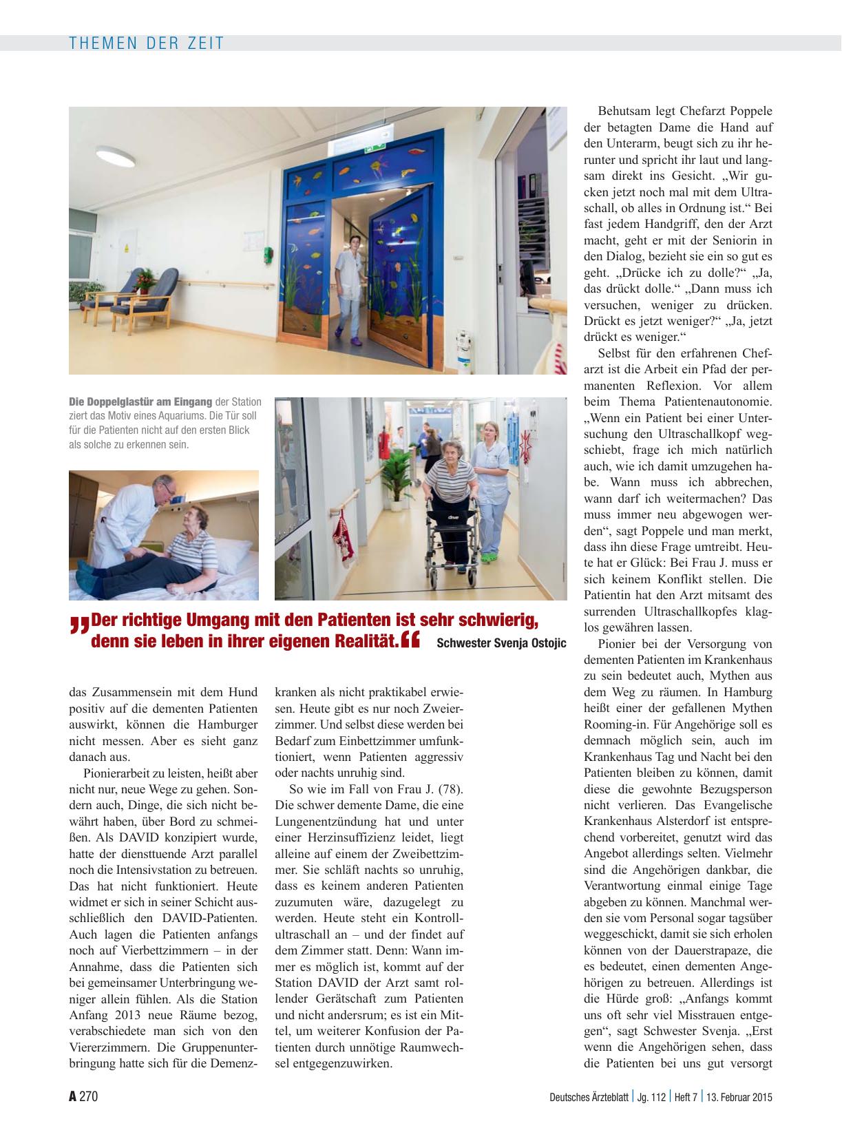 Vorschauseite 3: Versorgung von Demenzpatienten im Krankenhaus: Andere Wege gehen