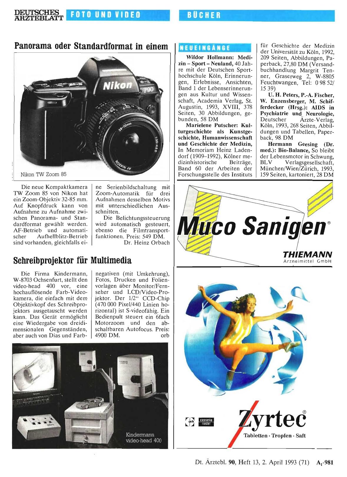 Vorschauseite 1: Neueingänge