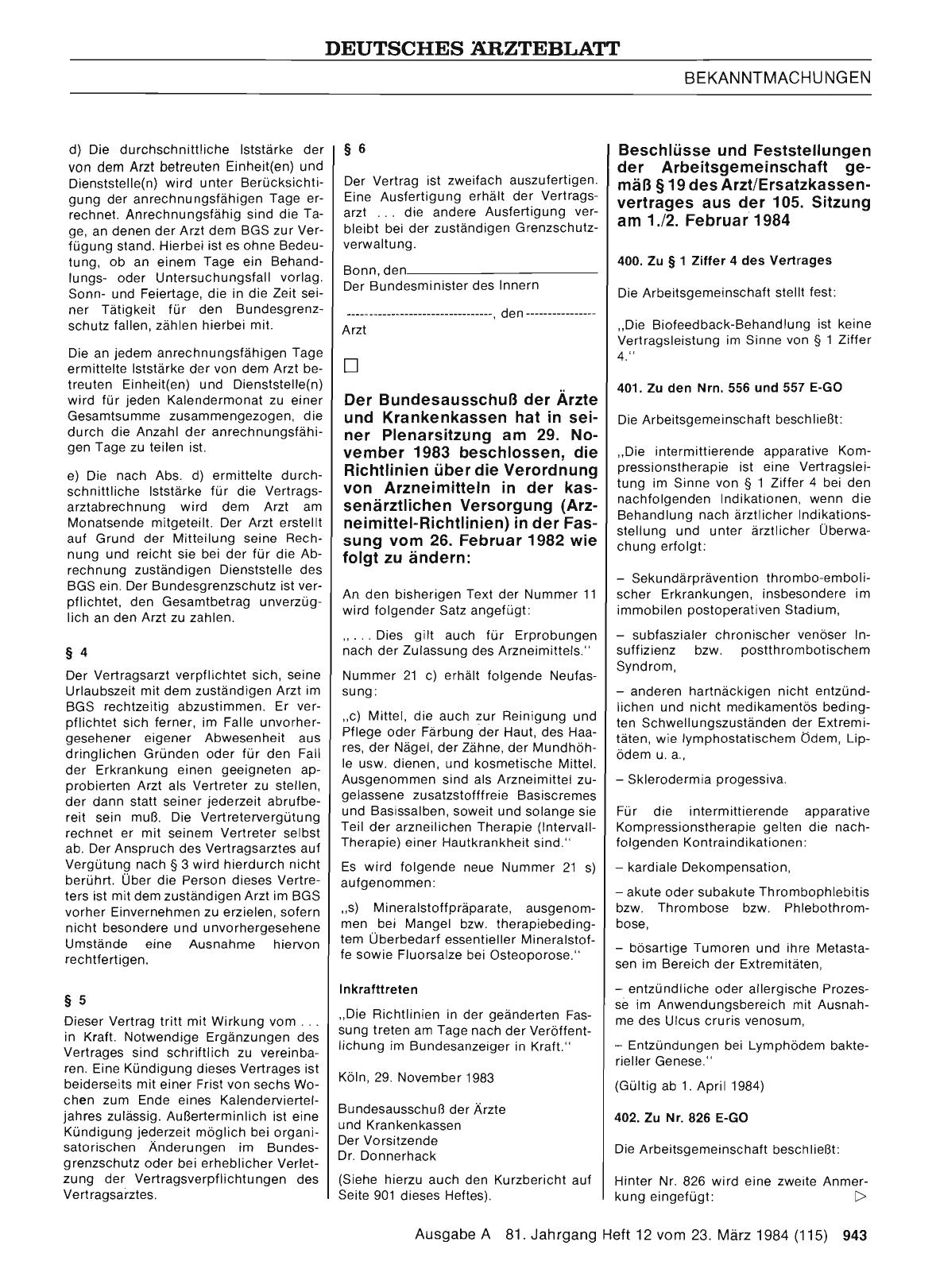 Vorschauseite 1: Richtlinien über die Verordnung von Arzneimitteln in der kassenärztlichen Versorgung (Arzneimittel-Richtlinien)