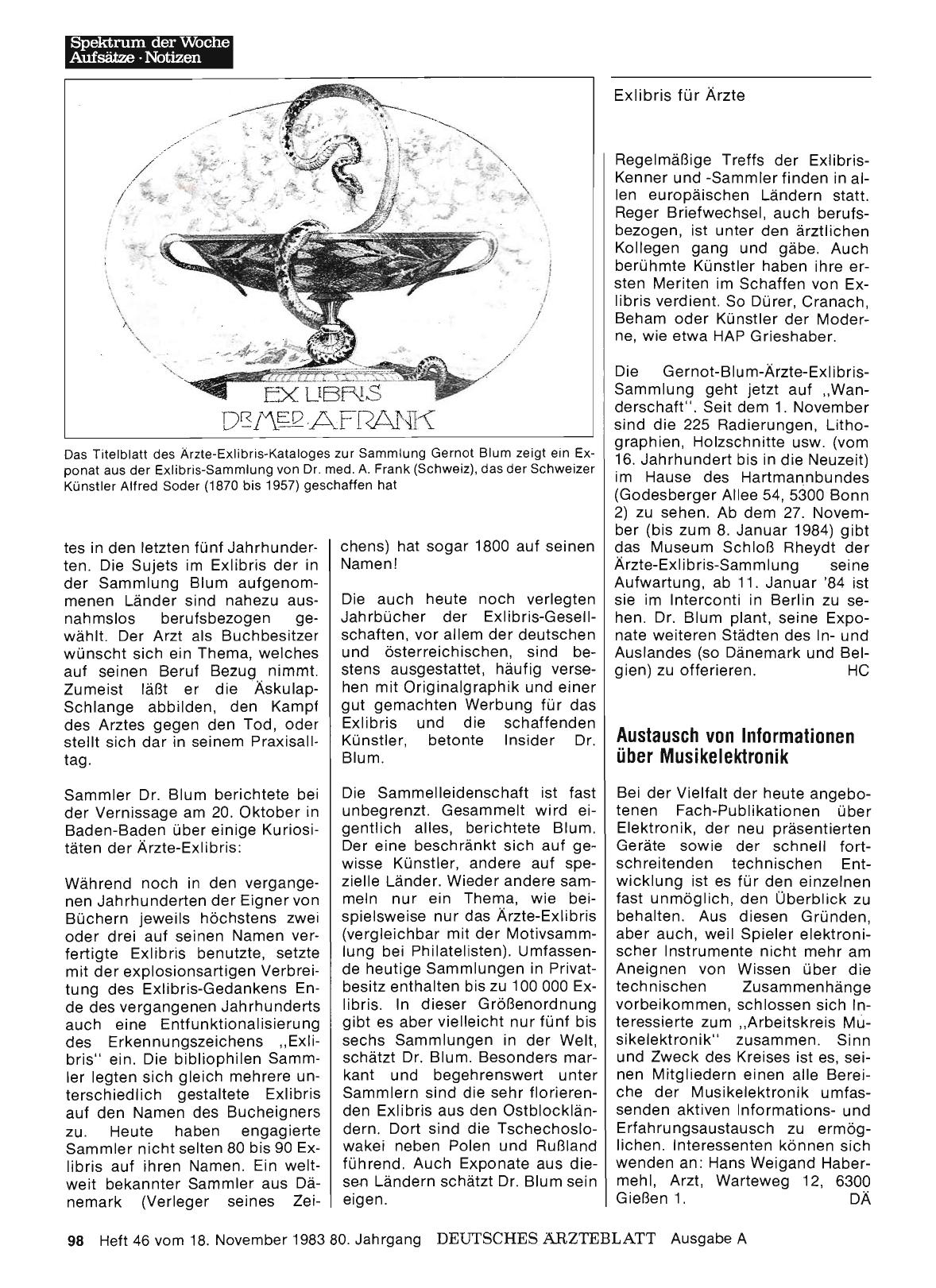 Vorschauseite 1: Austausch von Informationen über Musikelektronik