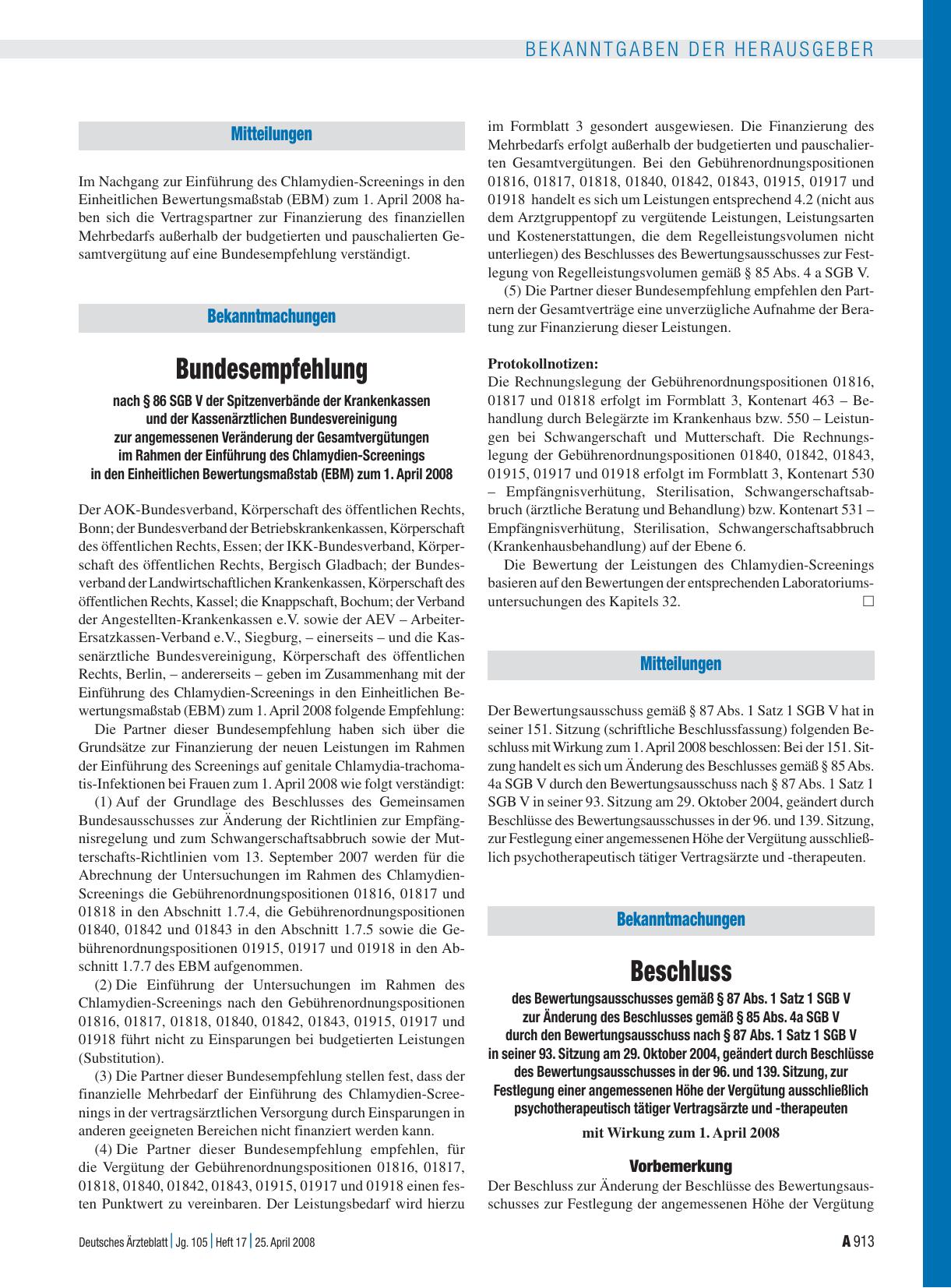 Vorschauseite 1: Bekanntmachungen