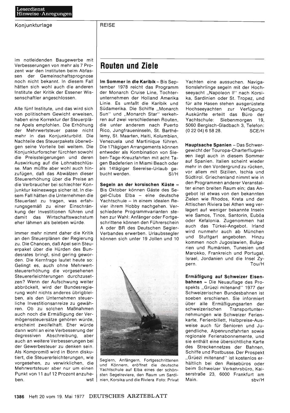Vorschauseite 1: Routen und Ziele