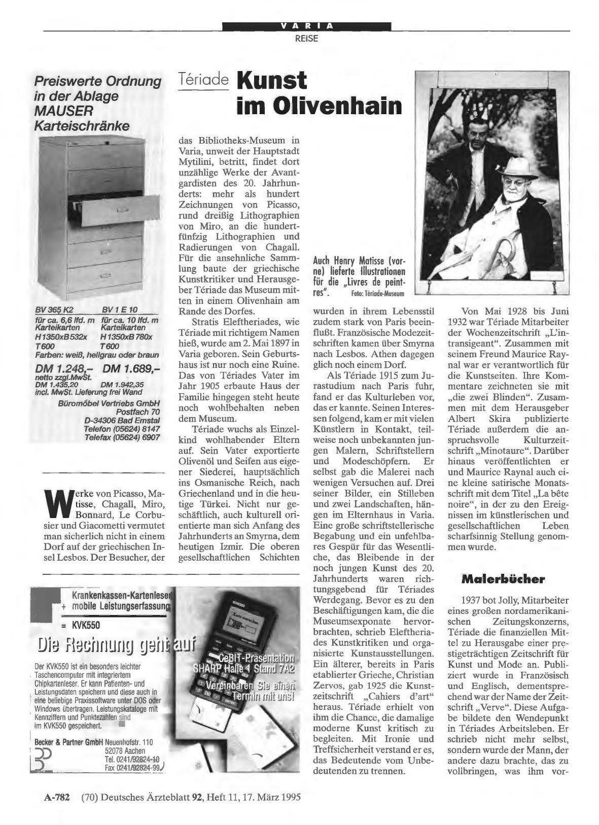 Vorschauseite 1: Teriade: Kunst im Olivenhain