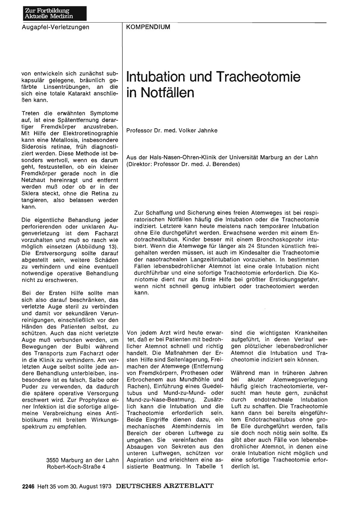 Vorschauseite 1: Intubation und Tracheotomie in Notfällen