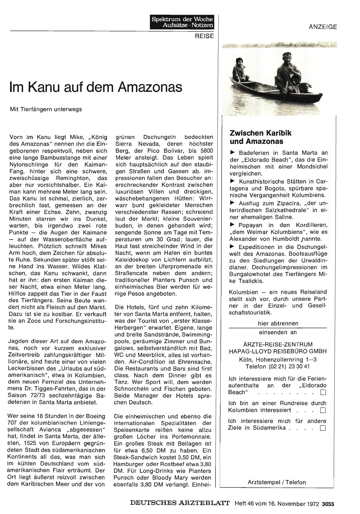 Vorschauseite 1: Im Kanu auf dem Amazonas: Mit Tierfängern unterwegs