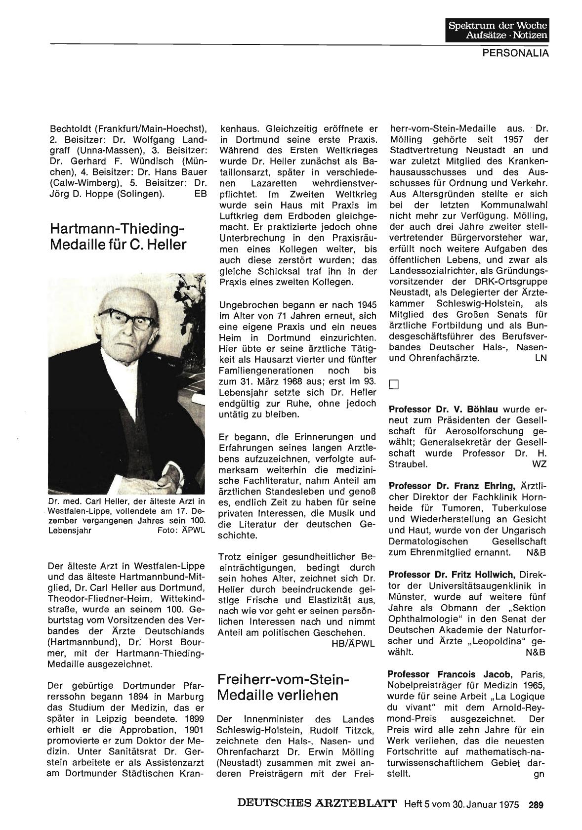 Vorschauseite 1: Professor Dr. V. Böhlau