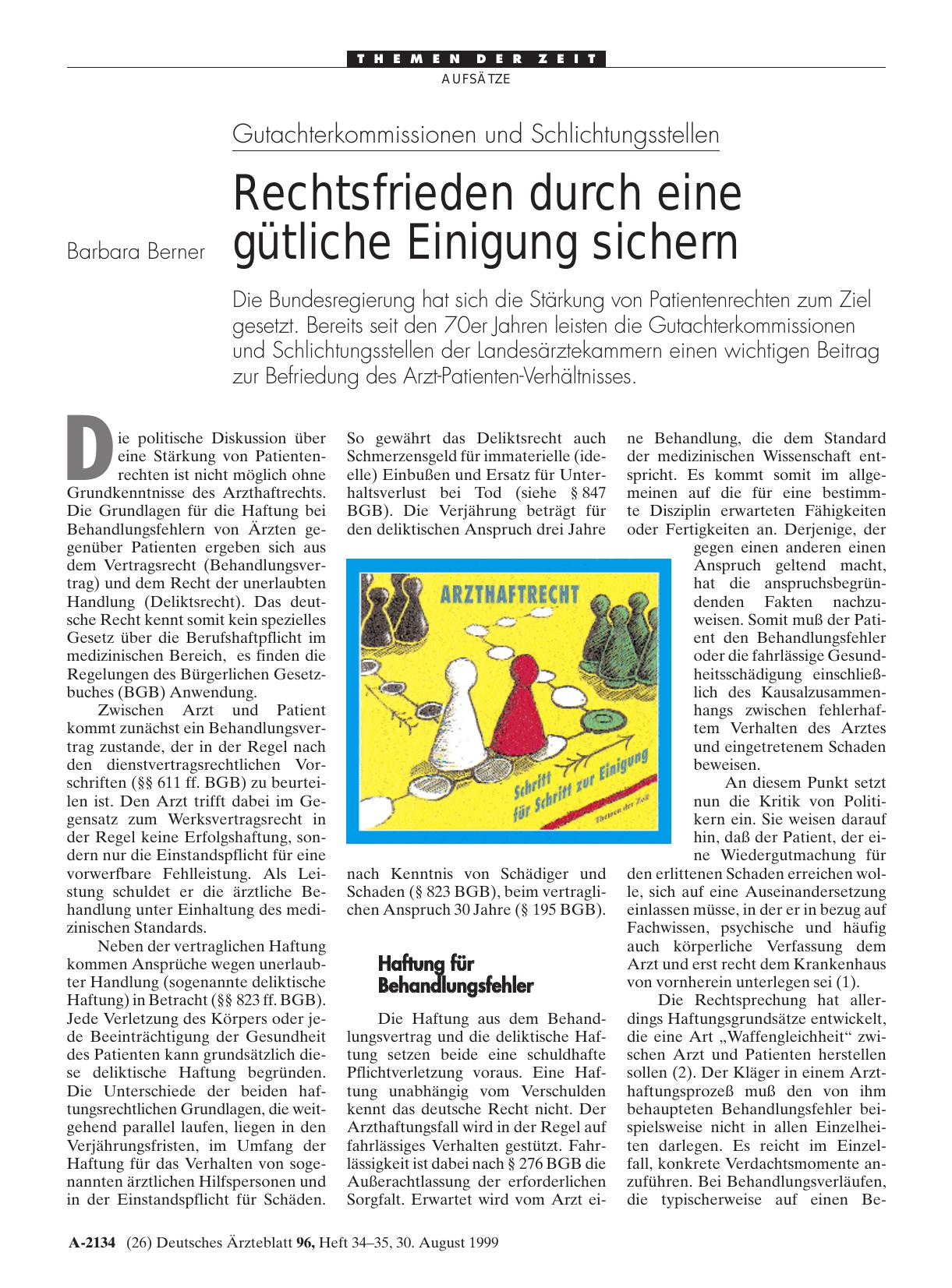 Vorschauseite 1: Gutachterkommissionen und Schlichtungsstellen: Rechtsfrieden durch eine gütliche Einigung sichern