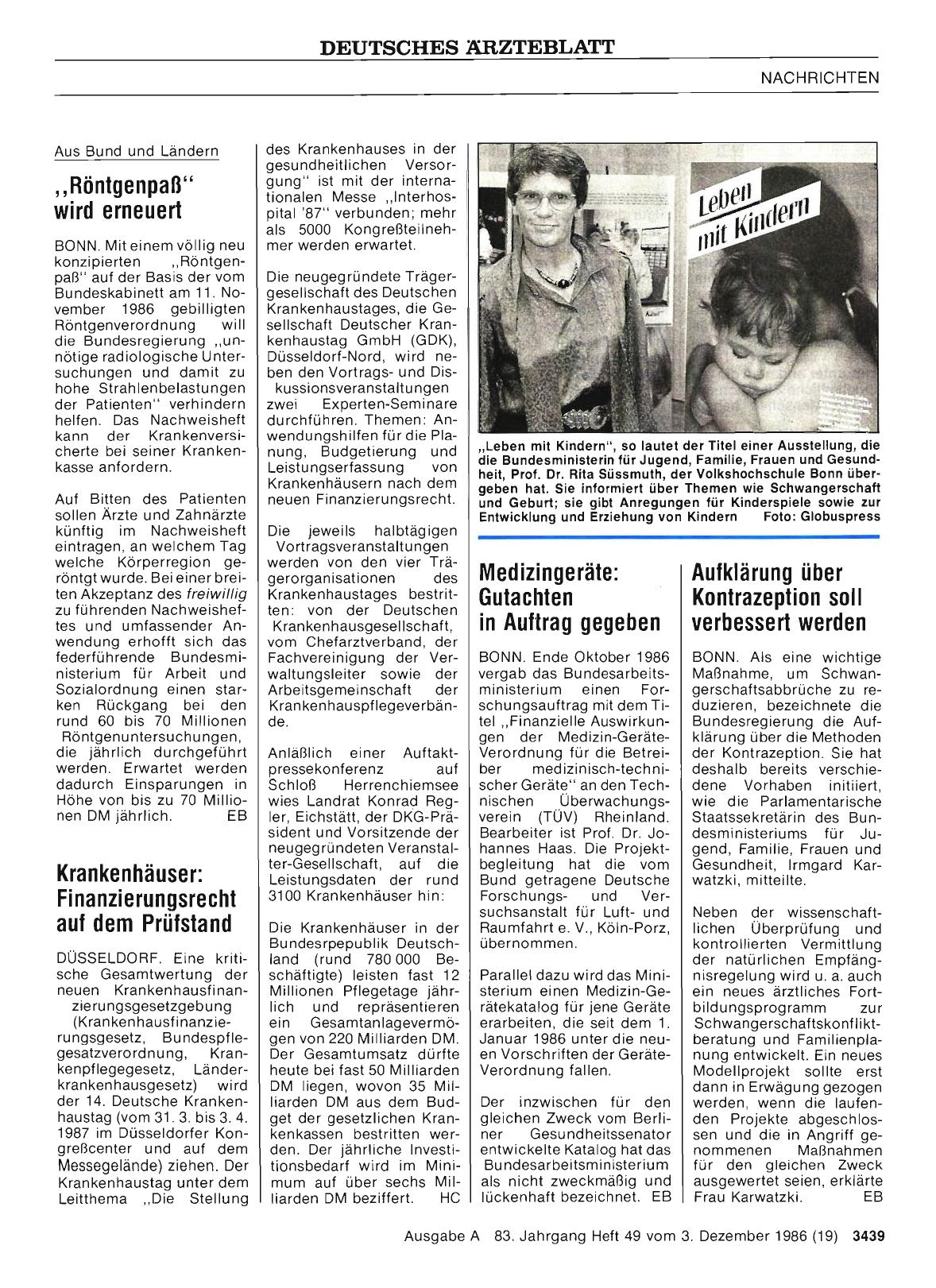 Vorschauseite 1: „Röntgenpaß“ wird erneuert