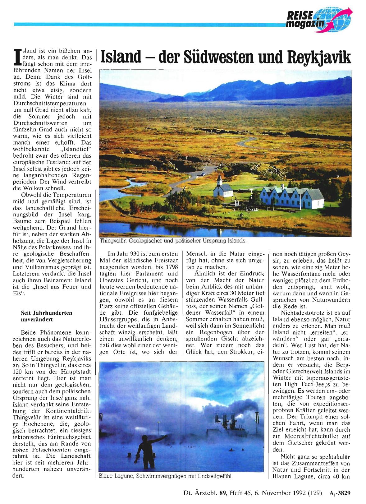 Vorschauseite 1: Island der Südwesten und Reykjavik