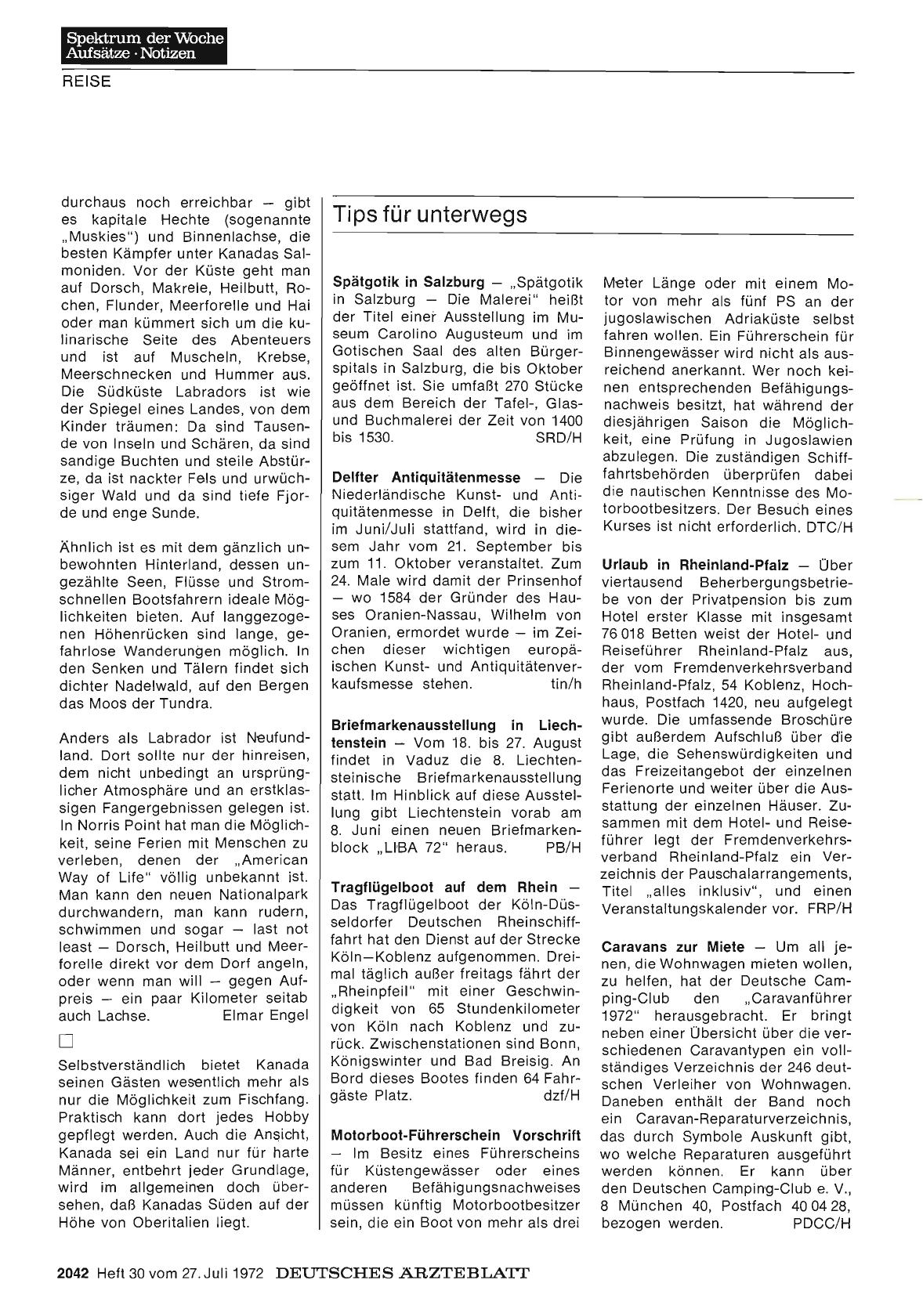 Vorschauseite 1: Tips für unterwegs