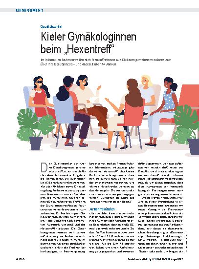 Vorschauseite 1: Qualitätszirkel: Kieler Gynäkologinnen beim „Hexentreff“