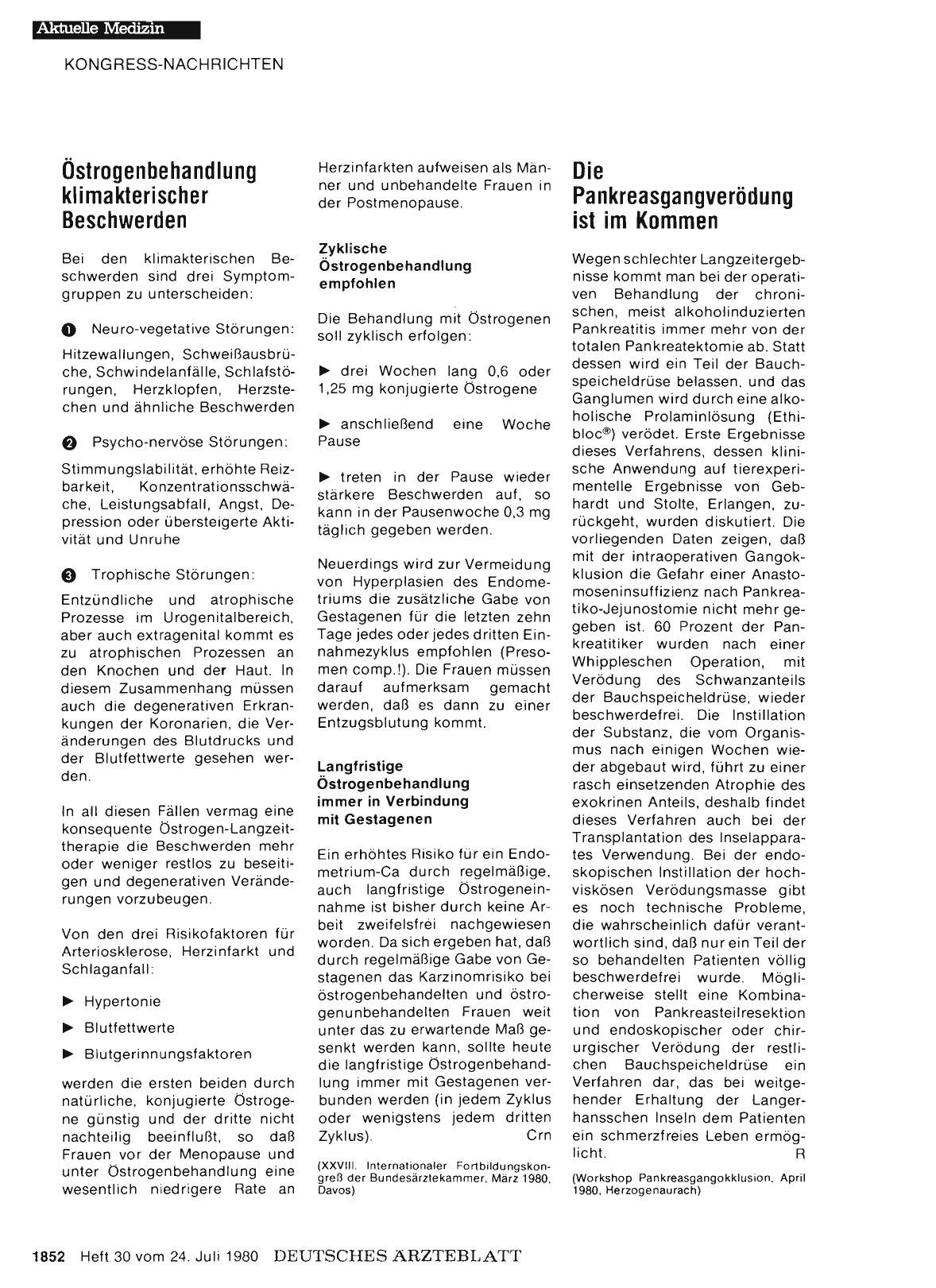 Vorschauseite 1: Die Pankreasgangverödung ist im Kommen