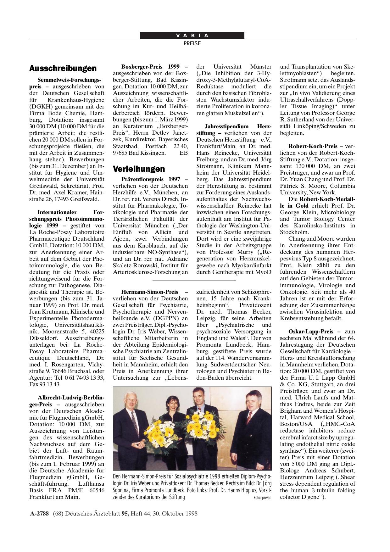 Vorschauseite 1: Ausschreibungen