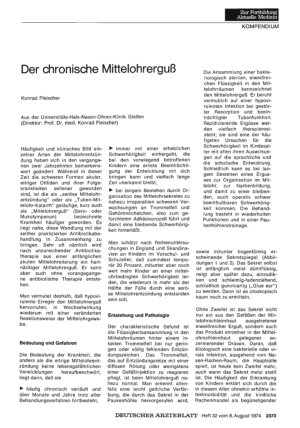 Vorschauseite 1: Der chronische Mittelohrerguß