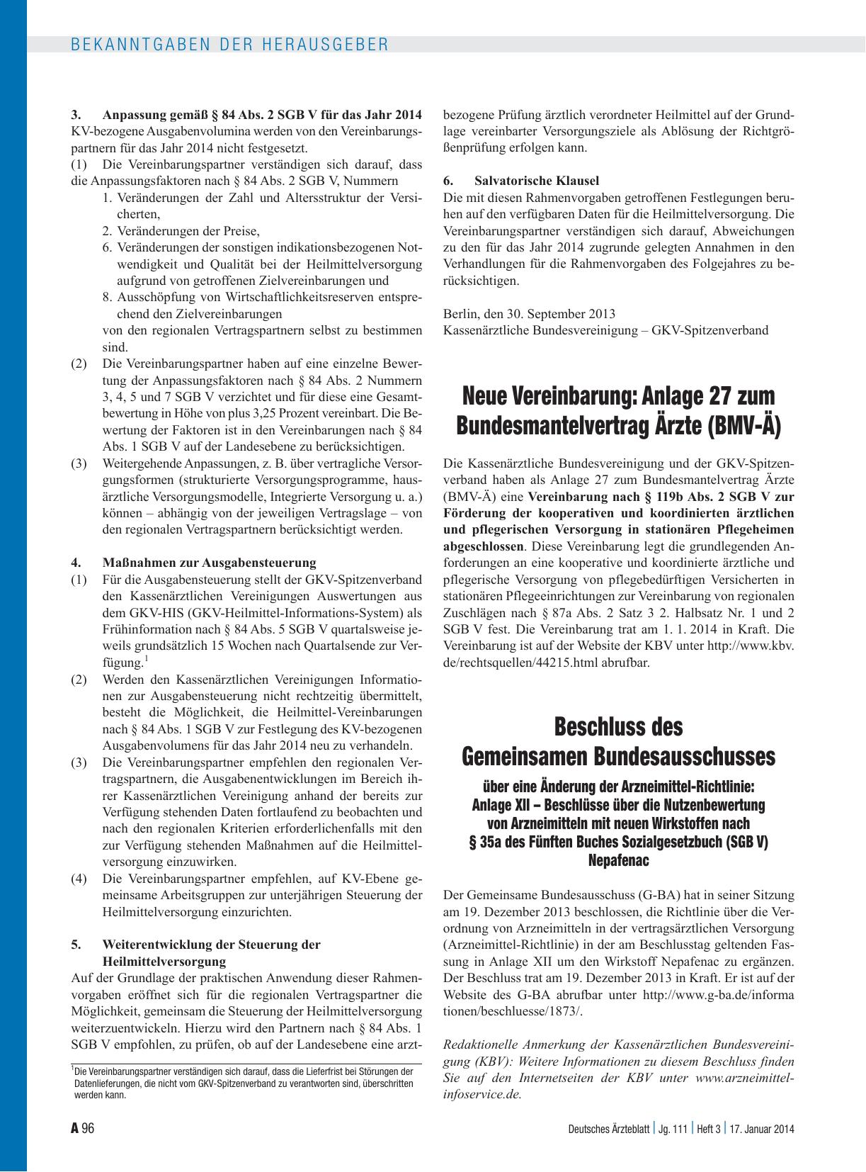 Vorschauseite 1: Beschluss des Gemeinsamen Bundesausschusses über eine Änderung der Arzneimittel-Richtlinie: Anlage XII – Beschlüsse über die Nutzenbewertung von Arzneimitteln mit neuen Wirkstoffe…
