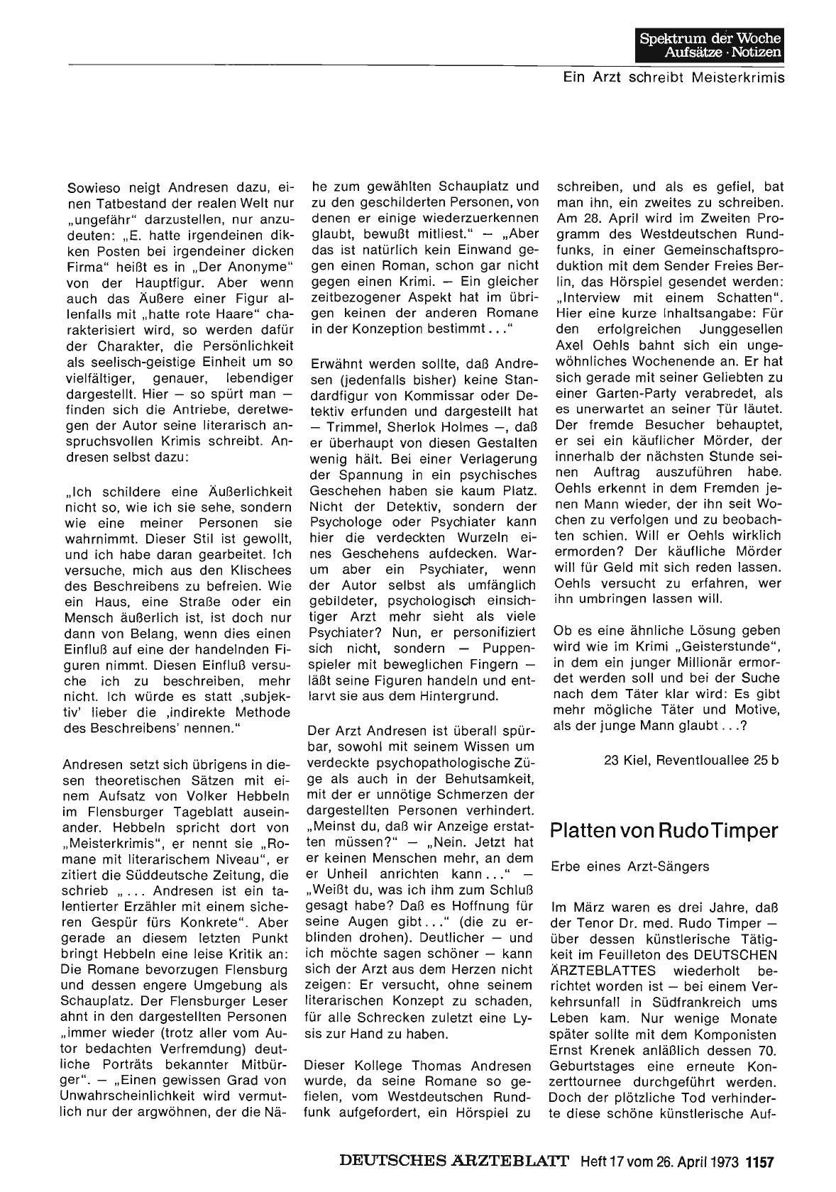 Vorschauseite 1: Platten von Rudo Timper