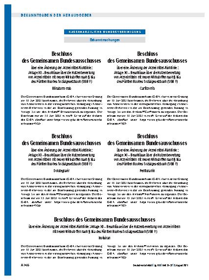 Vorschauseite 1: Beschlüsse über die Nutzenbewertung von Arzneimitteln mit neuen Wirkstoffen nach § 35a des Fünften Buches Sozialgesetzbuch (SGB V): Dolutegravir