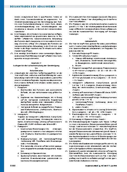 Vorschauseite 3: Einführung einer Qualitätssicherungsvereinbarung zu nicht-medikamentösen, lokalen Verfahren zur Laserbehandlung des benignen Prostatasyndroms (bPS), Vereinbarung von Qualitätssich…