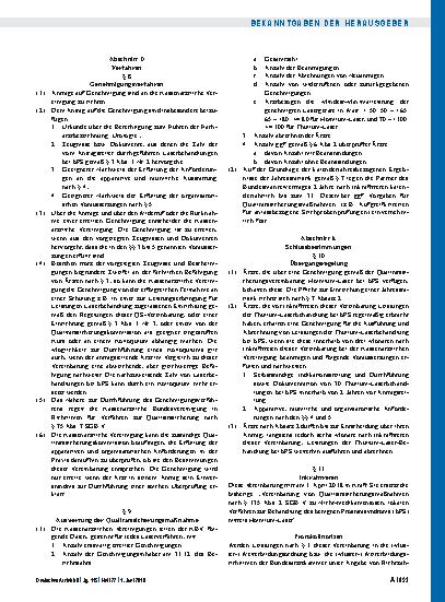 Vorschauseite 4: Einführung einer Qualitätssicherungsvereinbarung zu nicht-medikamentösen, lokalen Verfahren zur Laserbehandlung des benignen Prostatasyndroms (bPS), Vereinbarung von Qualitätssich…