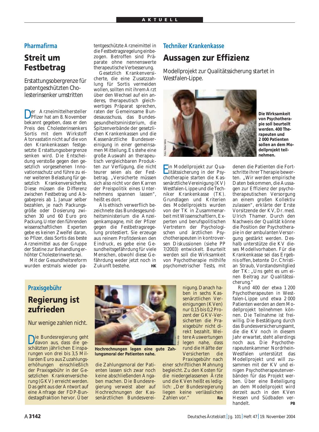 Vorschauseite 1: Pharmafirma: Streit um Festbetrag