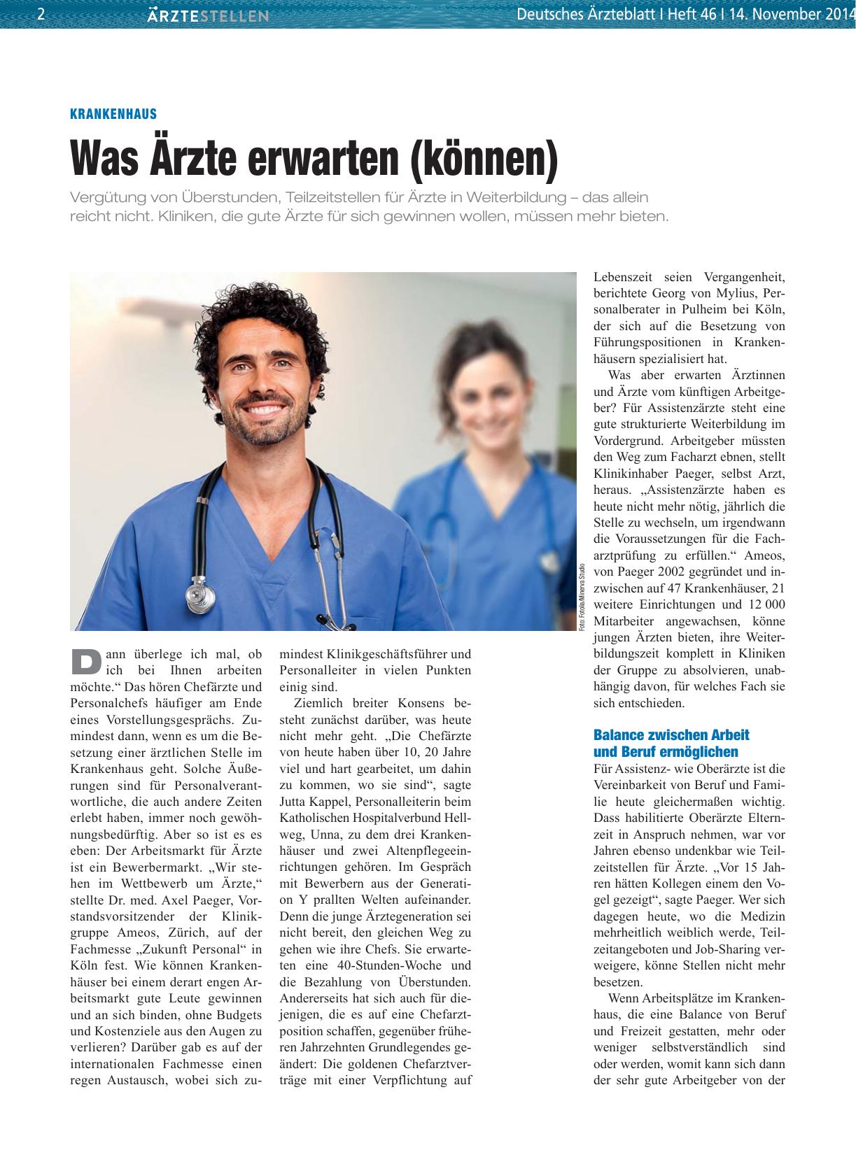 Vorschauseite 1: Krankenhaus: Was Ärzte erwarten (können)