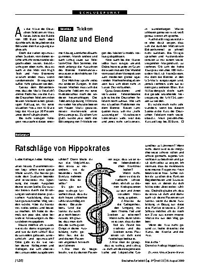 Vorschauseite 1: Ratschläge von Hippokrates