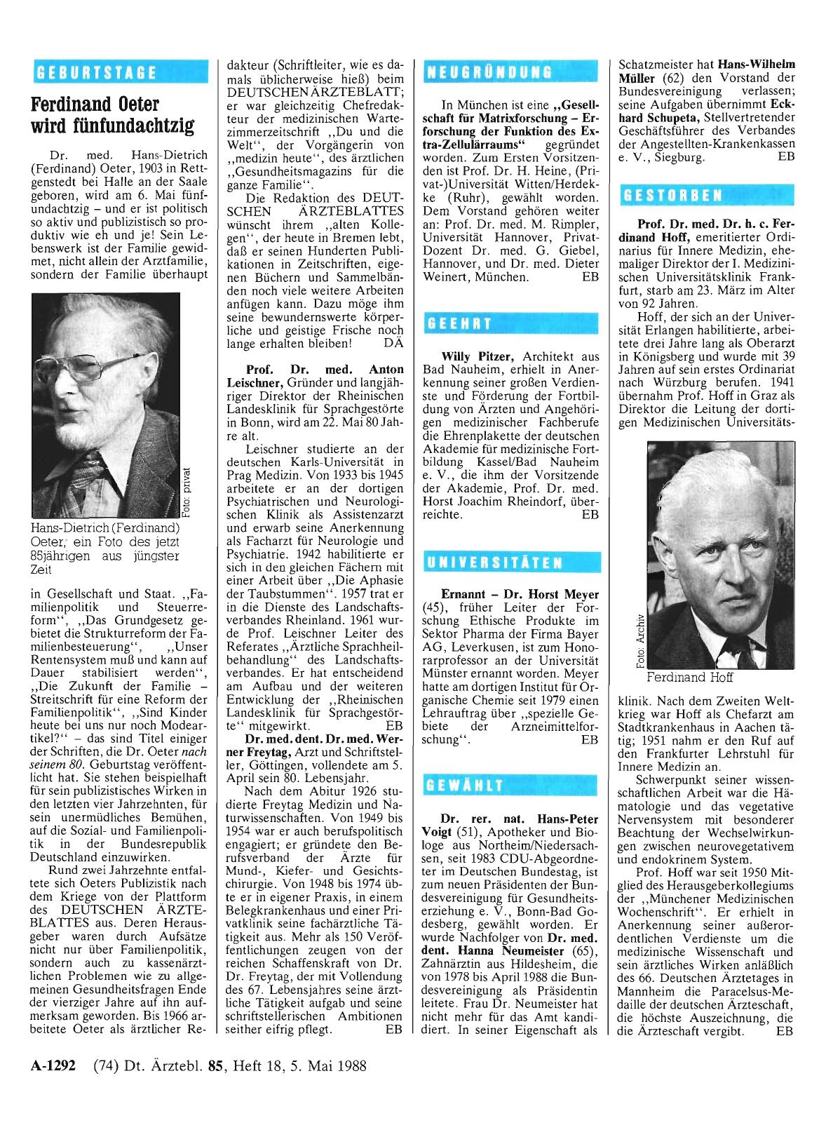 Vorschauseite 1: Gewählt
