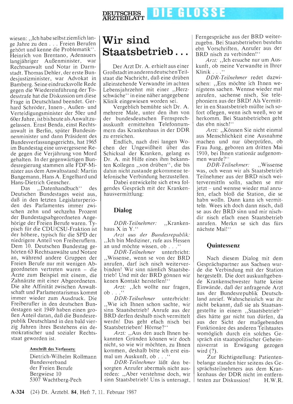 Vorschauseite 1: Wir sind Staatsbetrieb. ..