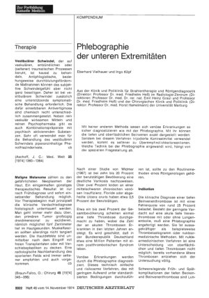 Vorschauseite 1: Phlebographie der unteren Extremitäten