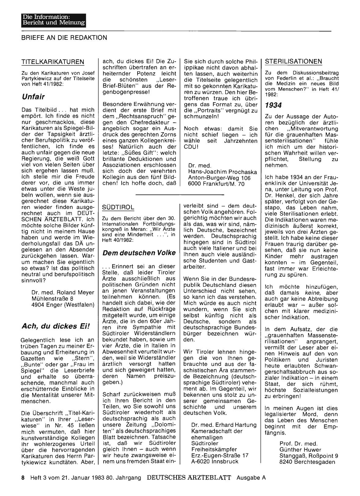 Vorschauseite 1: SÜDTIROL: Dem deutschen Volke