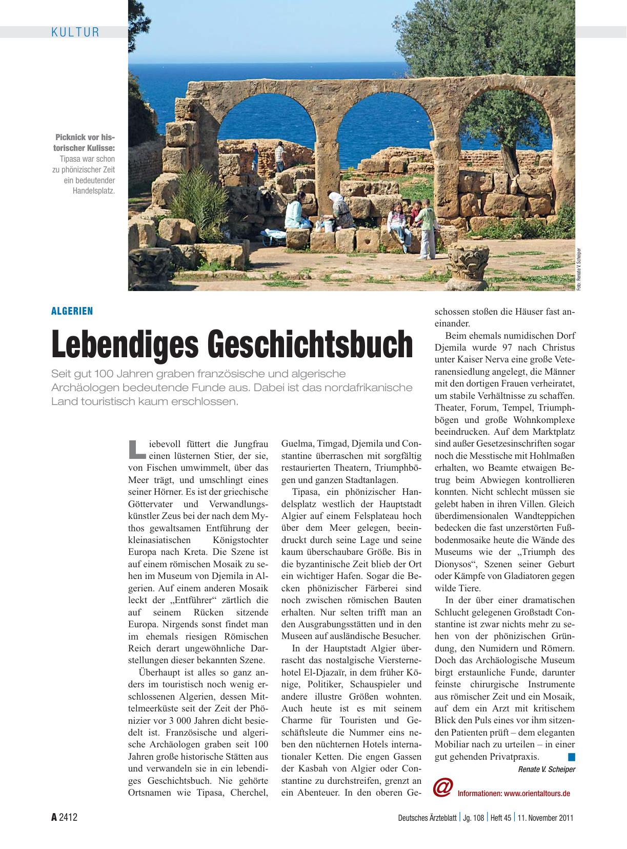 Vorschauseite 1: Algerien: Lebendiges Geschichtsbuch