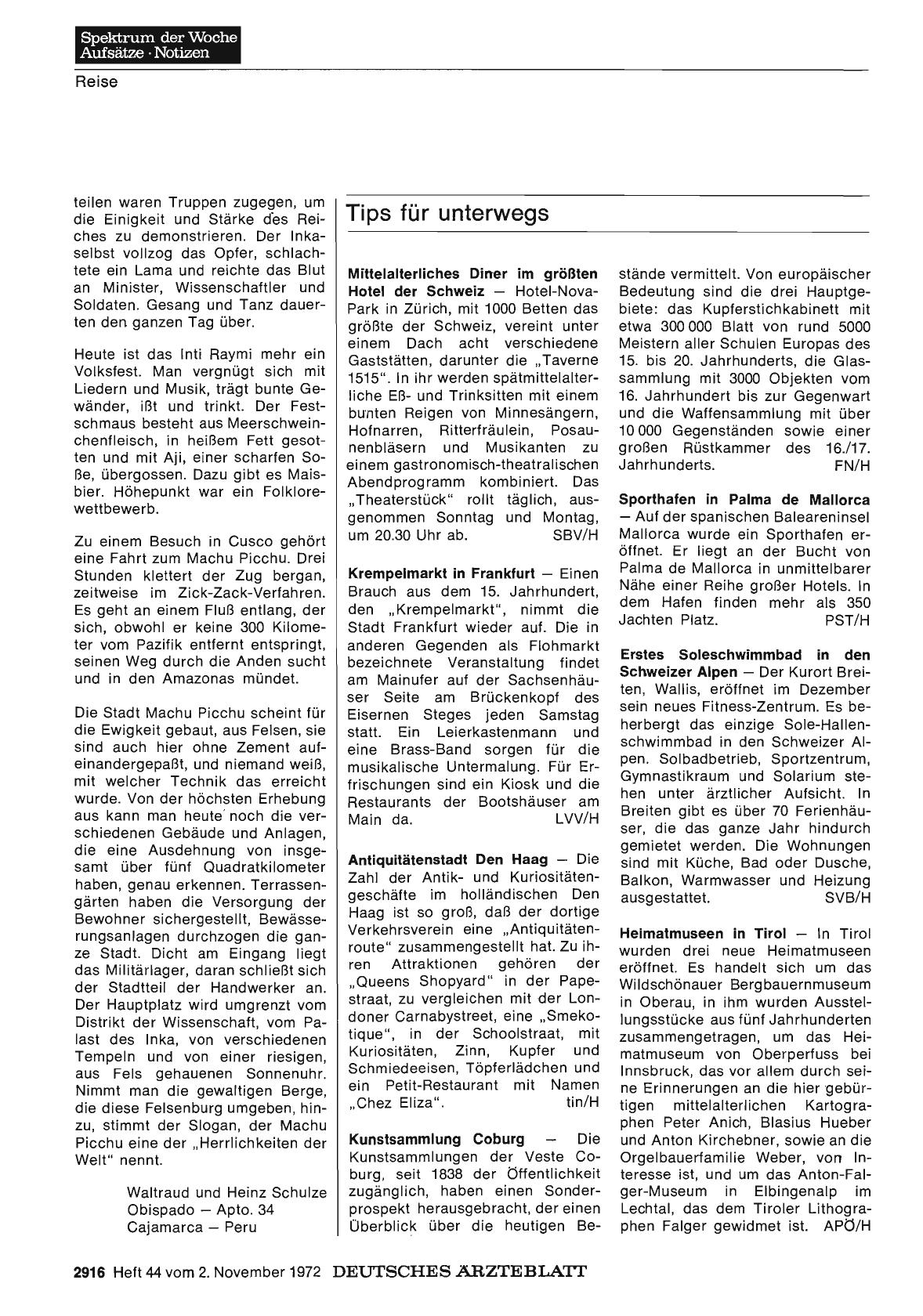 Vorschauseite 1: Tips für unterwegs
