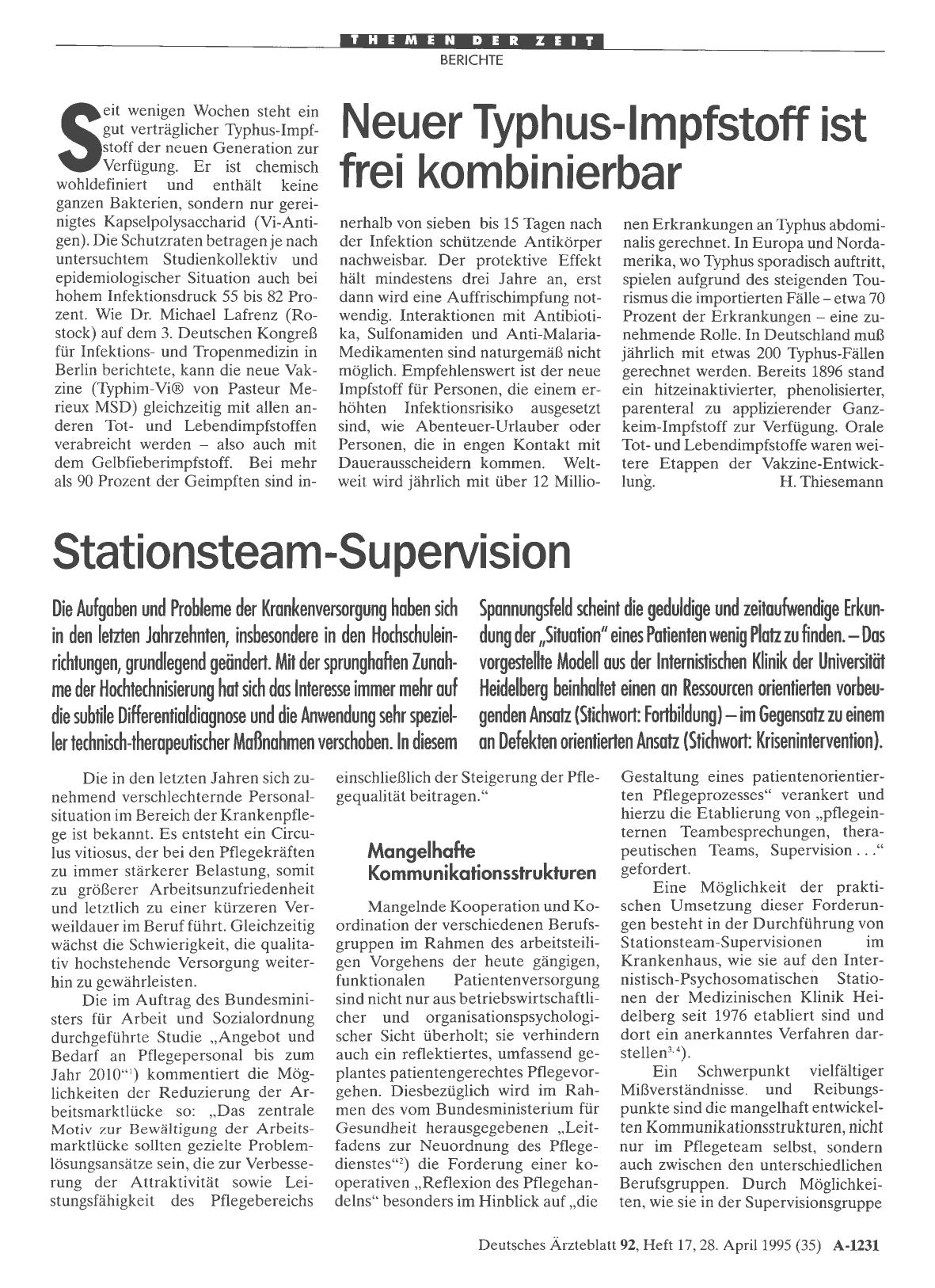 Vorschauseite 1: Stationsteam-Supervision