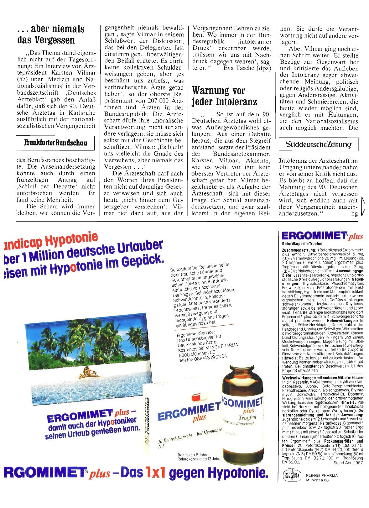 Vorschauseite 1: . .. aber niemals das Vergessen