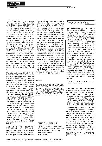 Vorschauseite 1: Diagnostik in Kürze