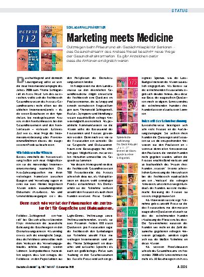 Vorschauseite 1: Schlaganfallprävention: Marketing meets Medicine