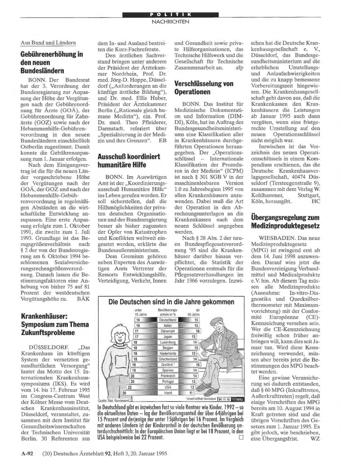 Vorschauseite 1: Die Deutschen sind in die Jahre gekommen