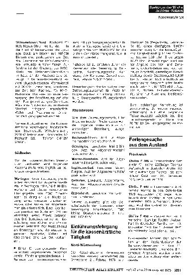 Vorschauseite 1: Einführungslehrgang für die kassenärztliche Tätigkeit: Nord-Württemberg