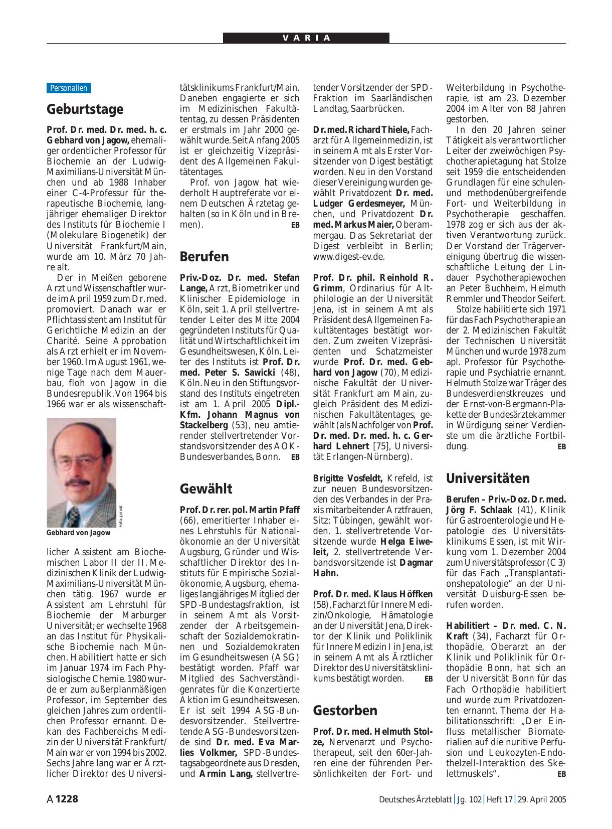 Vorschauseite 1: Gewählt