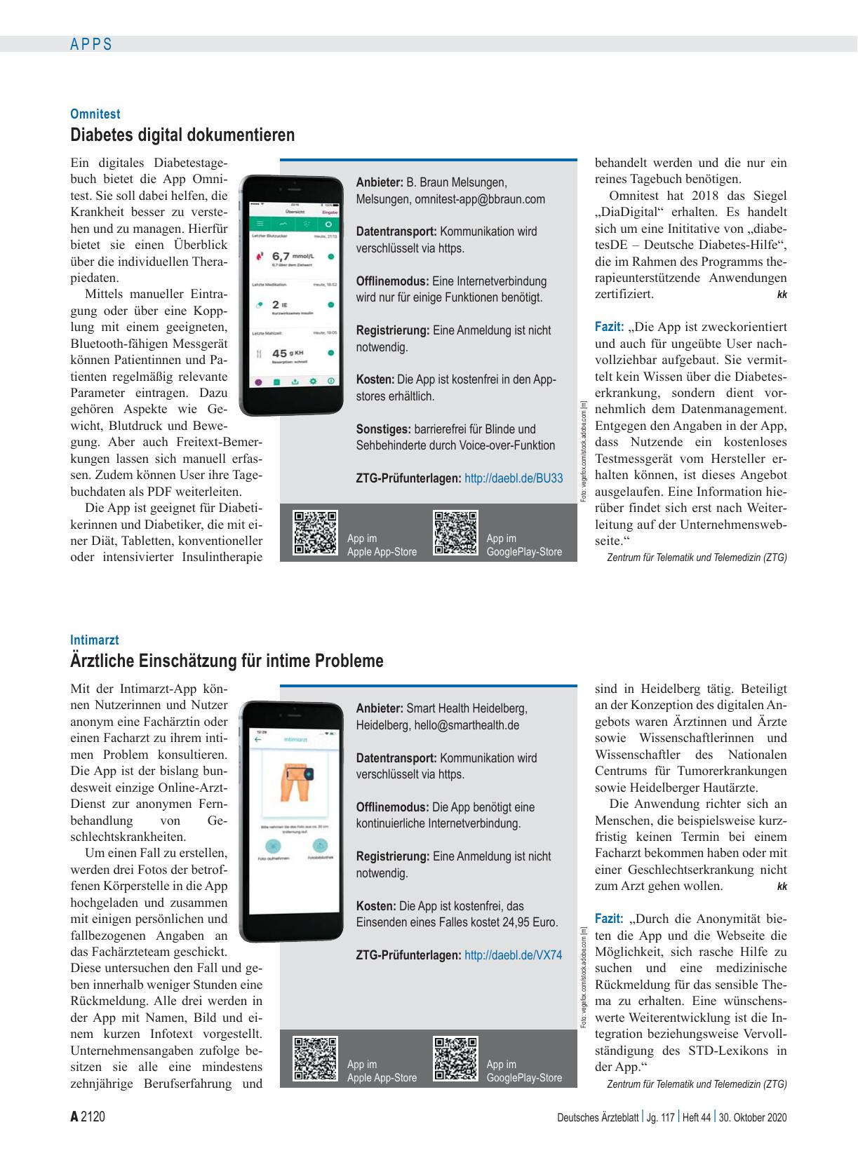 Vorschauseite 1: Omnitest: Diabetes digital dokumentieren