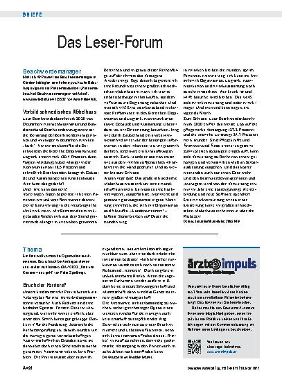Vorschauseite 1: Thema: Bruch der Karriere?