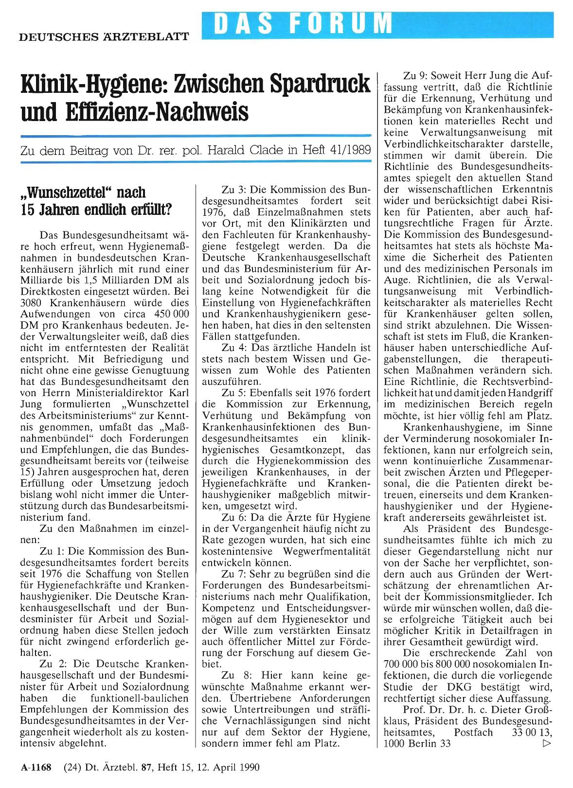 Vorschauseite 1: Klinik-Hygiene: Zwischen Spardruck und Effizienz-Nachweis