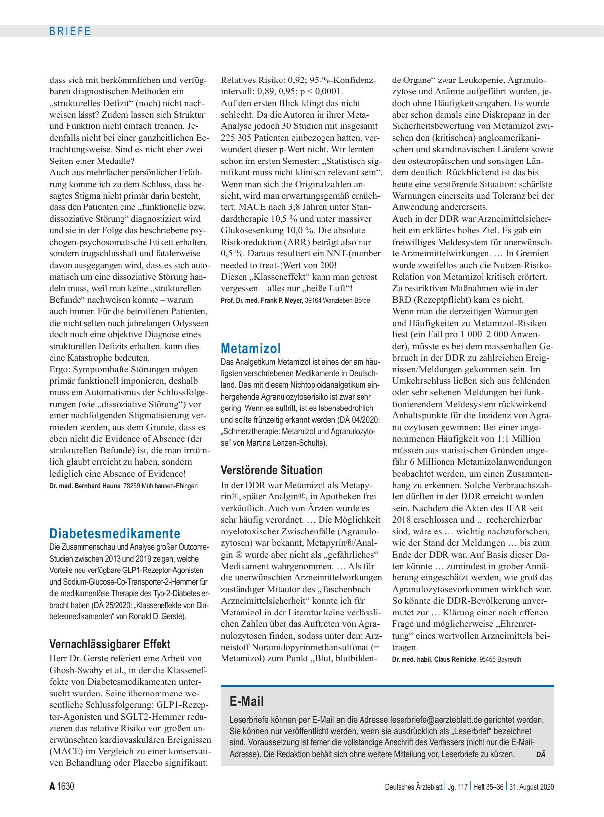 Vorschauseite 1: Diabetesmedikamente: Vernachlässigbarer Effekt