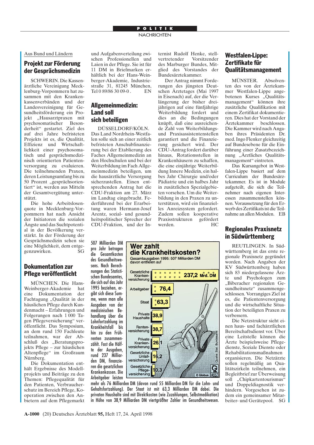 Vorschauseite 1: Gesamtkosten des Gesundheitswesens