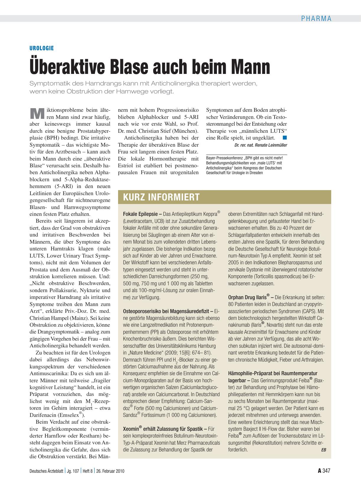 Vorschauseite 1: Kurz Informiert