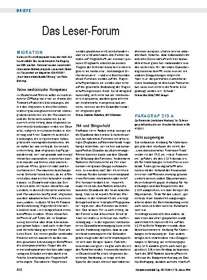 Vorschauseite 1: Migration: Keine medizinische Kompetenz