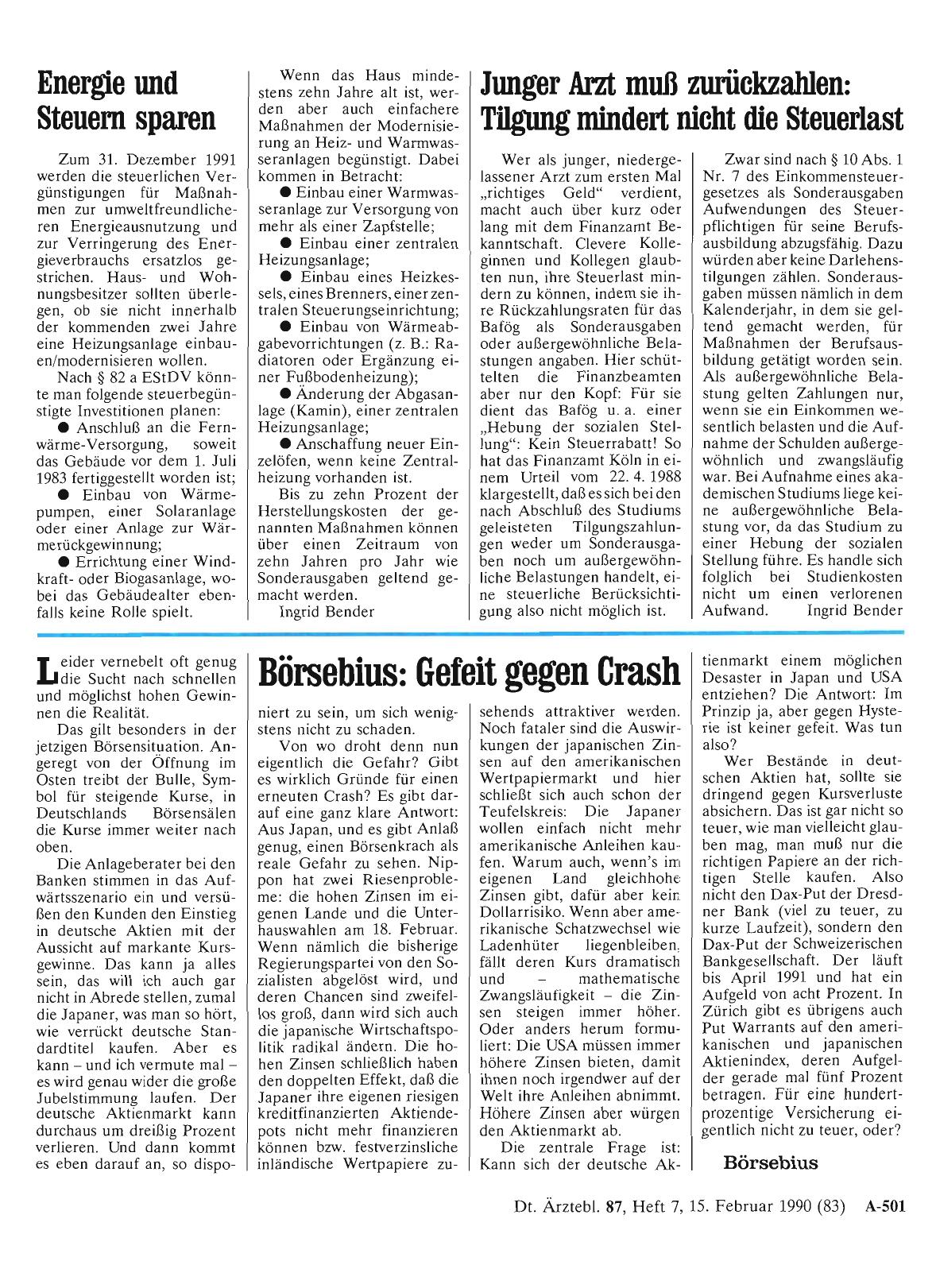 Vorschauseite 1: Börsebius: Gefeit gegen Crash
