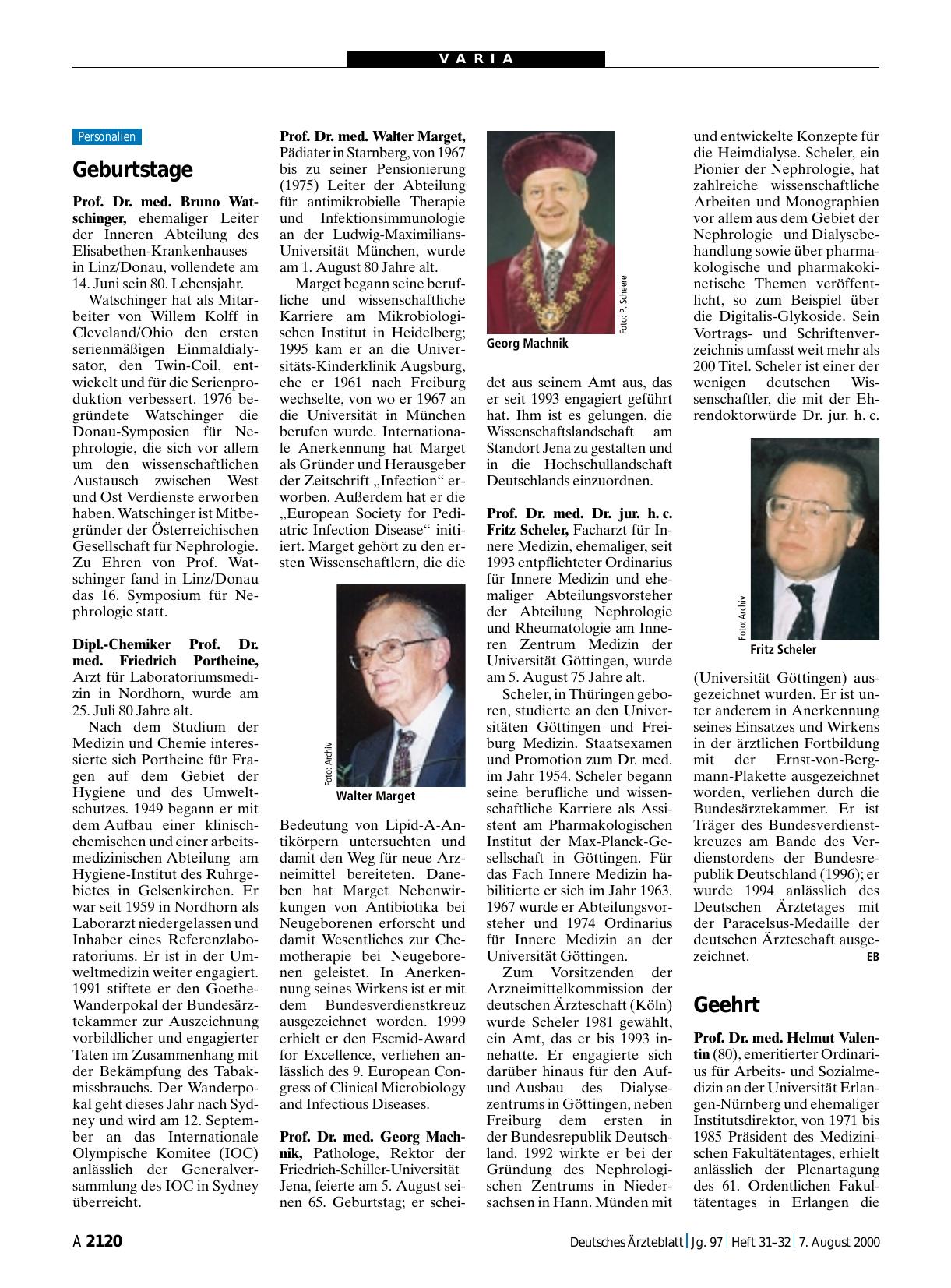 Vorschauseite 1: Geehrt