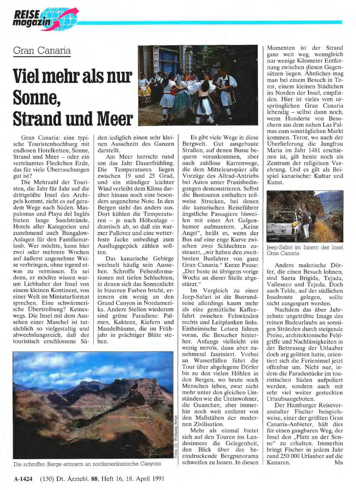 Vorschauseite 1: Gran Canaria: Viel mehr als nur Sonne, Strand und Meer